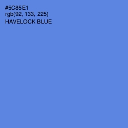 #5C85E1 - Havelock Blue Color Image