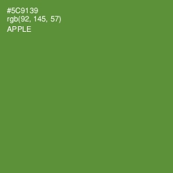 #5C9139 - Apple Color Image