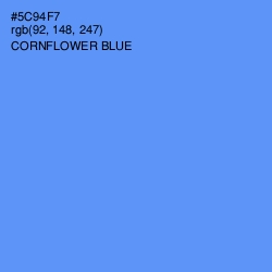 #5C94F7 - Cornflower Blue Color Image