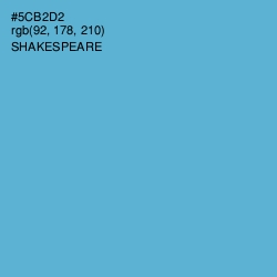 #5CB2D2 - Shakespeare Color Image