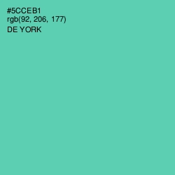 #5CCEB1 - De York Color Image
