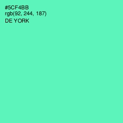 #5CF4BB - De York Color Image