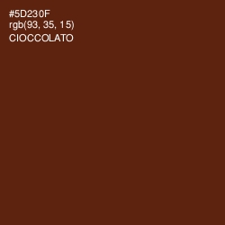 #5D230F - Cioccolato Color Image