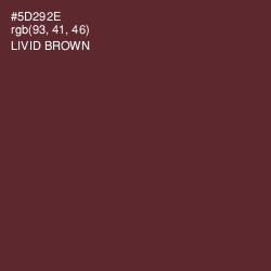#5D292E - Livid Brown Color Image
