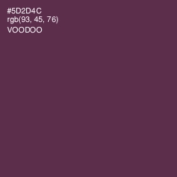 #5D2D4C - Voodoo Color Image