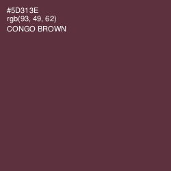 #5D313E - Congo Brown Color Image
