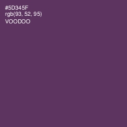 #5D345F - Voodoo Color Image