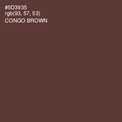 #5D3935 - Congo Brown Color Image