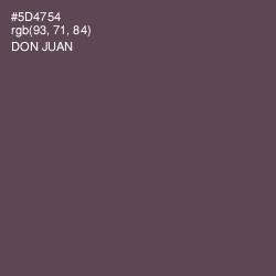 #5D4754 - Don Juan Color Image
