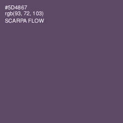 #5D4867 - Scarpa Flow Color Image