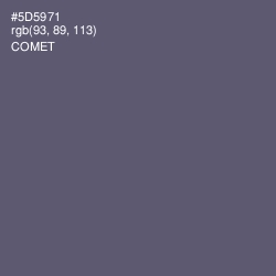 #5D5971 - Comet Color Image