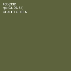 #5D633D - Chalet Green Color Image