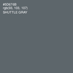 #5D676B - Shuttle Gray Color Image