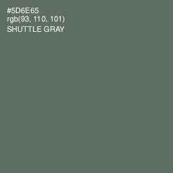 #5D6E65 - Shuttle Gray Color Image
