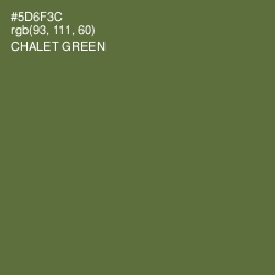 #5D6F3C - Chalet Green Color Image