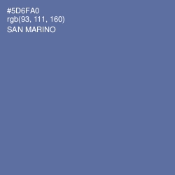 #5D6FA0 - San Marino Color Image