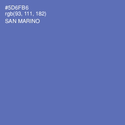 #5D6FB6 - San Marino Color Image