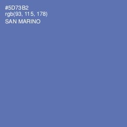#5D73B2 - San Marino Color Image
