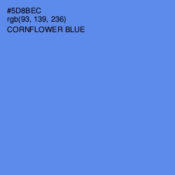#5D8BEC - Cornflower Blue Color Image