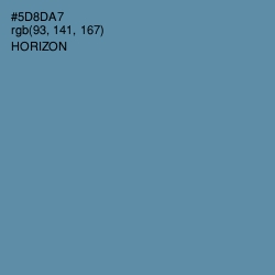 #5D8DA7 - Horizon Color Image