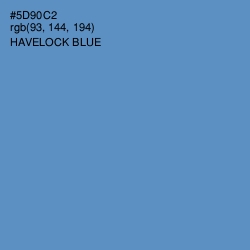 #5D90C2 - Havelock Blue Color Image