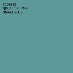 #5D999B - Smalt Blue Color Image