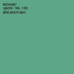 #5DA687 - Breaker Bay Color Image
