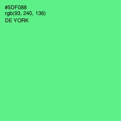 #5DF088 - De York Color Image