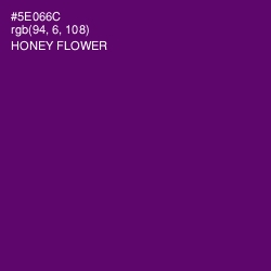#5E066C - Honey Flower Color Image