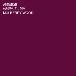 #5E0B3B - Mulberry Wood Color Image