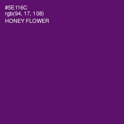 #5E116C - Honey Flower Color Image