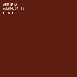 #5E1F12 - Heath Color Image