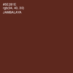 #5E281E - Jambalaya Color Image