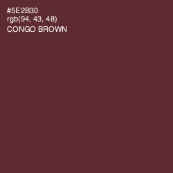 #5E2B30 - Congo Brown Color Image