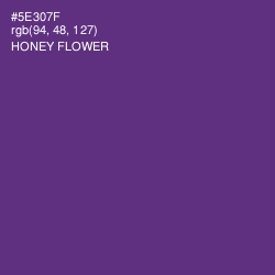 #5E307F - Honey Flower Color Image