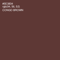 #5E3834 - Congo Brown Color Image