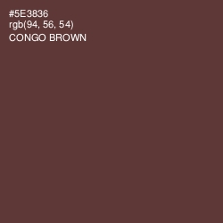 #5E3836 - Congo Brown Color Image