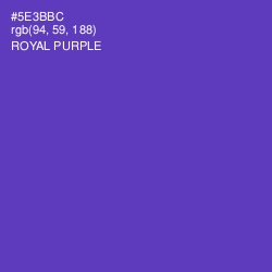 #5E3BBC - Royal Purple Color Image
