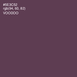 #5E3C52 - Voodoo Color Image