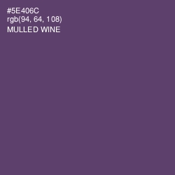 #5E406C - Mulled Wine Color Image