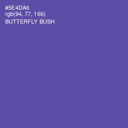 #5E4DA6 - Butterfly Bush Color Image