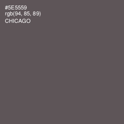 #5E5559 - Chicago Color Image
