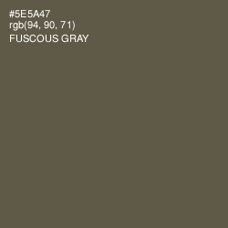 #5E5A47 - Fuscous Gray Color Image