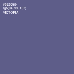 #5E5D89 - Victoria Color Image