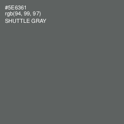 #5E6361 - Shuttle Gray Color Image