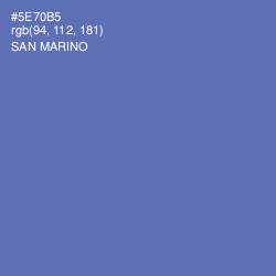 #5E70B5 - San Marino Color Image