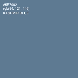 #5E7992 - Kashmir Blue Color Image