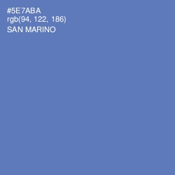 #5E7ABA - San Marino Color Image