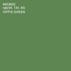 #5E8653 - Hippie Green Color Image