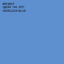 #5E90CF - Havelock Blue Color Image